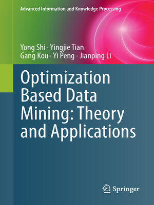 cover image of Optimization Based Data Mining